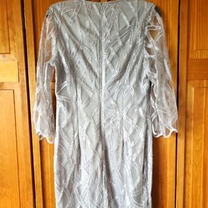 Silver cocktail dress size medium